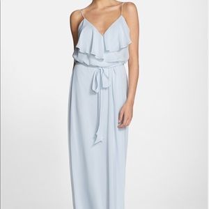 Amsale Nouvelle V-Neck Dress